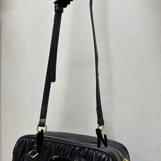 [BUNJANG] MUMU Quilted Tote Bag / 뮤뮤 보세 블랙 퀄팅 토트백