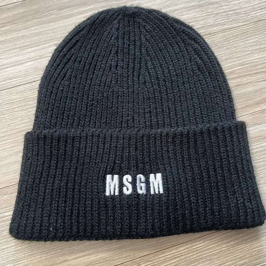 [BUNJANG] MSGM Black Logo Beanie / MSGM 블랙 로고 비니
