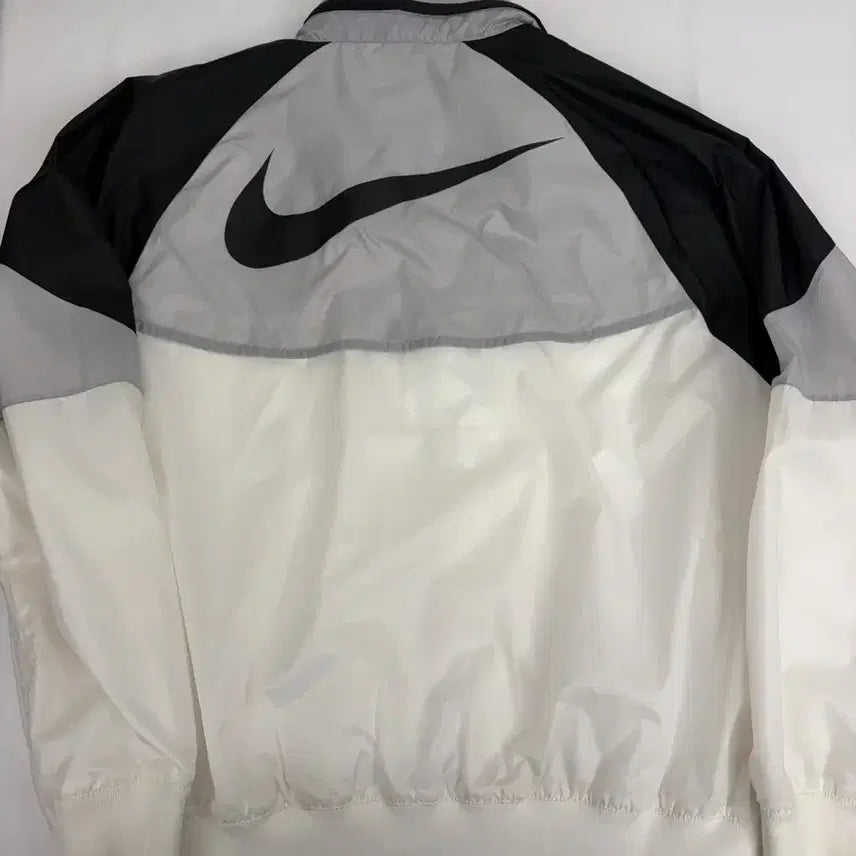 [BUNJANG] Nike Windbreaker Jacket - Black/White/Gray / [XL] 나이키 바람막이 자켓 블랙/화이트/그레이