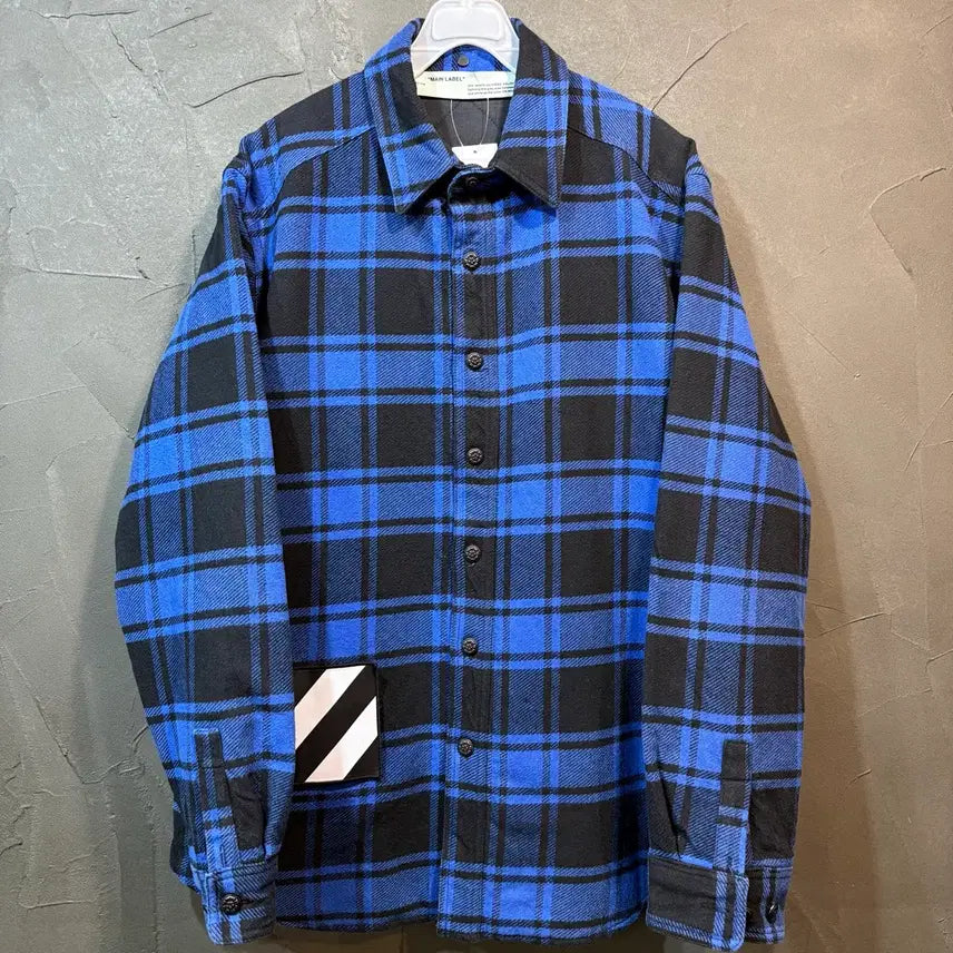 [BUNJANG] Off-White Checkered Shirt Jacket / [XS] OFF WHITE 오프화이트 체크 셔츠 자켓