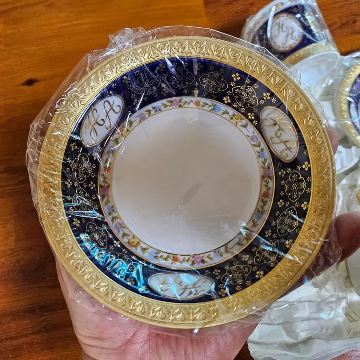 [BUNJANG] Yoep Development Emperor Coffee Cup Set / 80년대 올드 빈티지 요업개발 황제 커피잔 2인조 미사용품.