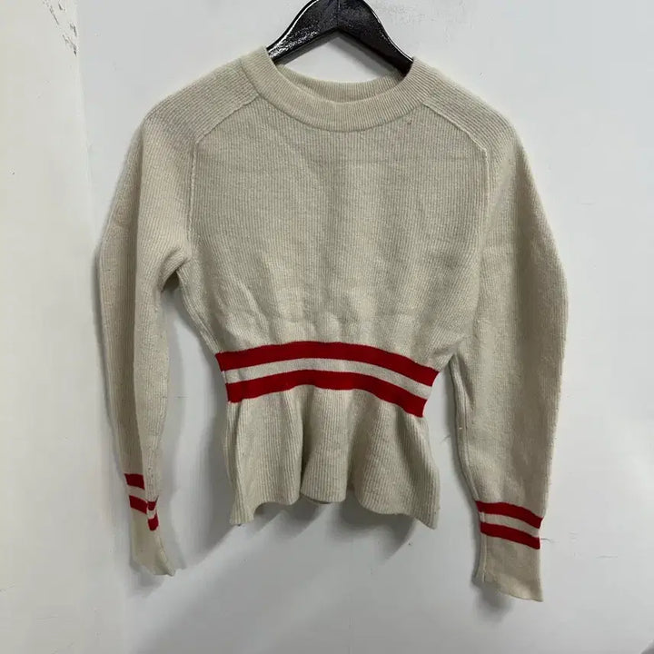 [BUNJANG] Lucky Chouette Striped Knit Sweater / [만원 아라비아빈티지]럭키슈에뜨 스트라이프 니트 36
