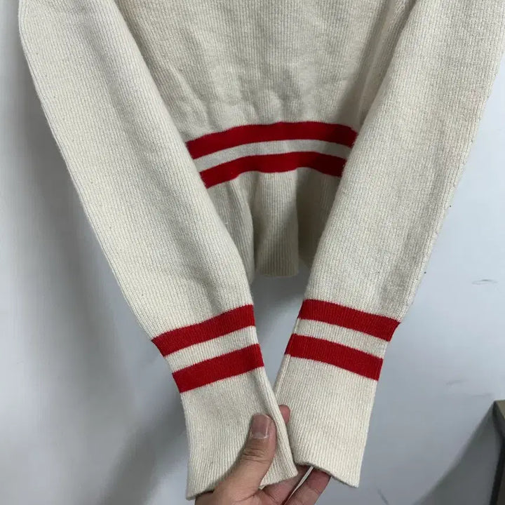 [BUNJANG] Lucky Chouette Striped Knit Sweater / [만원 아라비아빈티지]럭키슈에뜨 스트라이프 니트 36