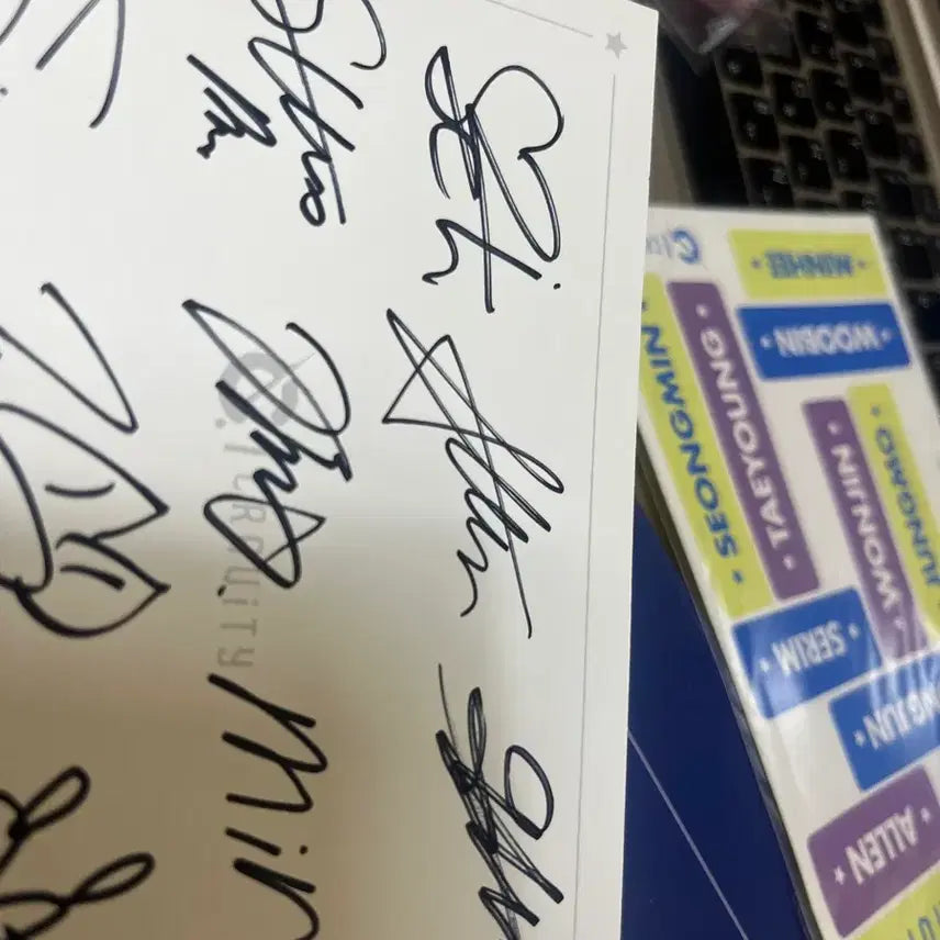 [BUNJANG] CRAVITY Debut Signed Postcard / 크래비티 데뷔 친필 싸인 사인 엽서 양도