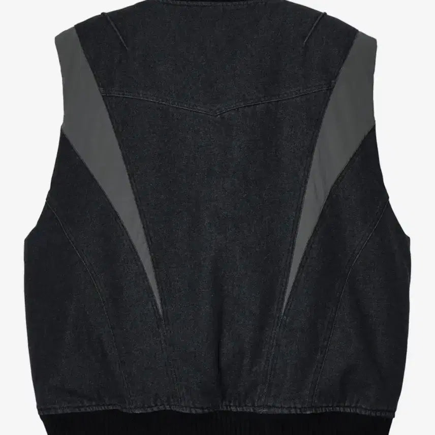 [BUNJANG] Flavorism Hybrid Denim Padded Vest / 플레이버리즘 하이브리드 데님 패딩 베스트