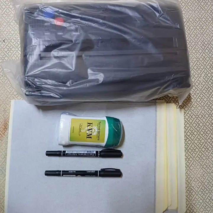 [BUNJANG] KVM Tattoo Transfer Kit / 타투 도안 전사 세트 (KVM 스틱, 펜 포함)