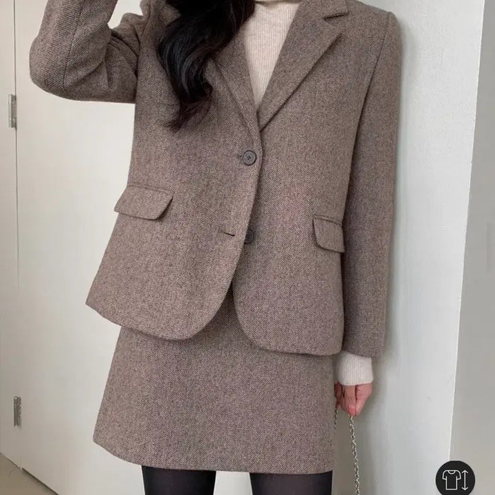 [BUNJANG] Lazy Corner Rowen Basic Jacket (Wool 80%) / 레이지코너) 로웬 베이직 자켓 [wool 80] #브라운