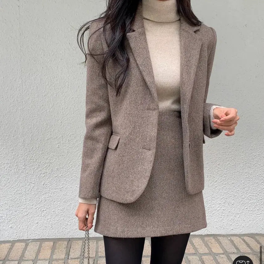 [BUNJANG] Lazy Corner Rowen Basic Jacket (Wool 80%) / 레이지코너) 로웬 베이직 자켓 [wool 80] #브라운