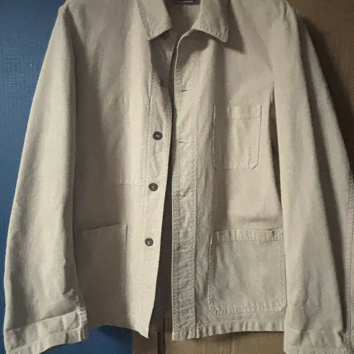 [BUNJANG] Vetra Work Jacket Beige / 베트라 워크자켓 면소재 베이지