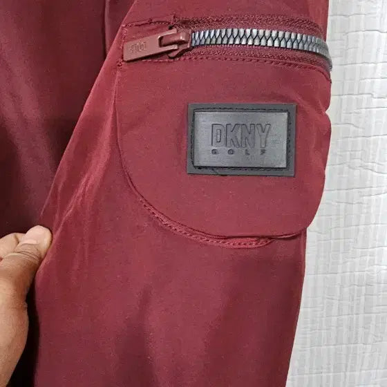 [BUNJANG] Burgundy Men's Bomber Jacket / 버건디 남성 봄버 자켓