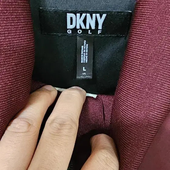 [BUNJANG] Burgundy Men's Bomber Jacket / 버건디 남성 봄버 자켓