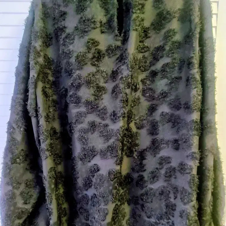 [BUNJANG] Unique Black Textured Pattern Blouse / [유니크] 블랙 텍스처 패턴 블라우스