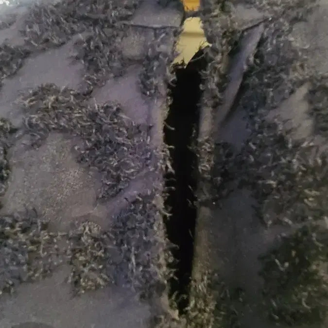 [BUNJANG] Unique Black Textured Pattern Blouse / [유니크] 블랙 텍스처 패턴 블라우스