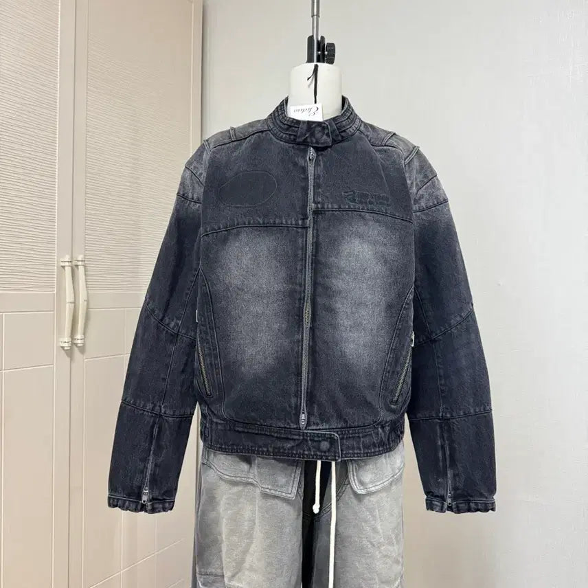 [BUNJANG] ETCE Denim Racer Jacket M / ETCE이티씨이데님 레이서 자켓M