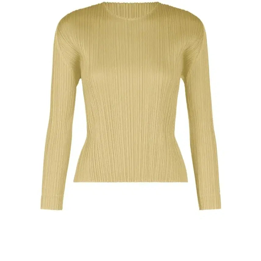 [BUNJANG] Issey Miyake Pleats Please Monthly Top Ivory Size 2 / 이세이미야케 플리츠플리즈 탑 12월 먼슬리 탑 아이보리 3사이즈