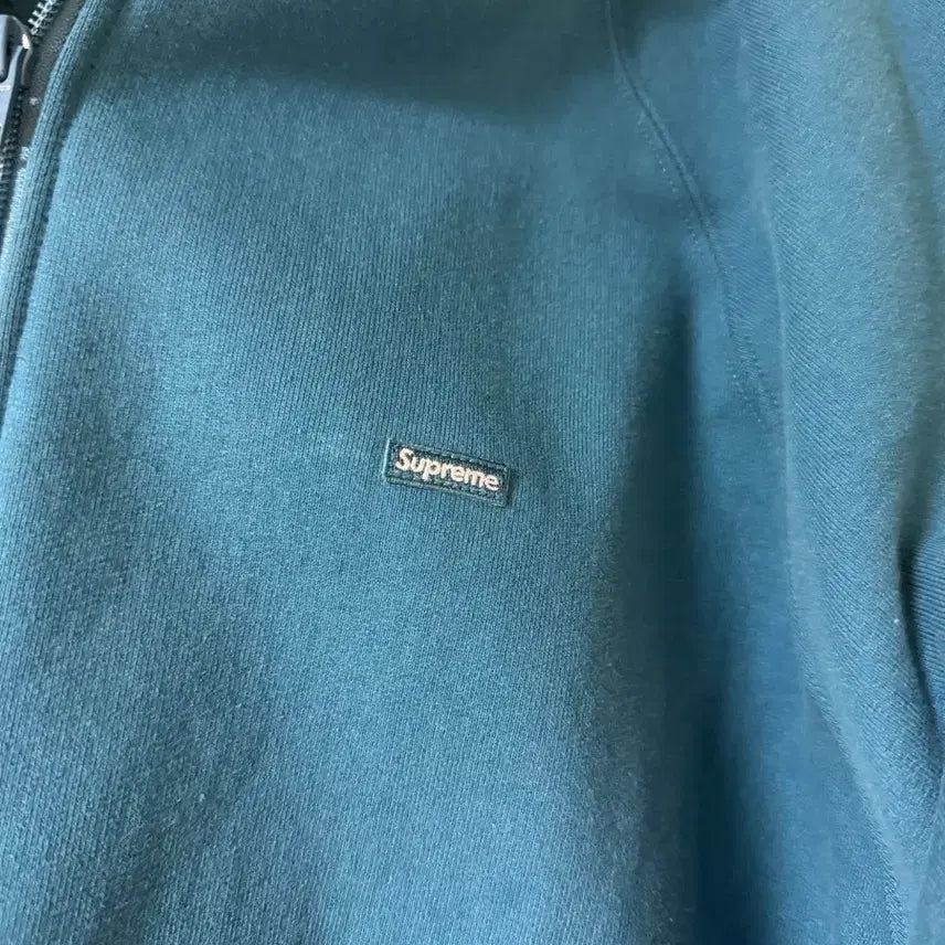 [BUNJANG] Supreme Blue Full Zip Hoodie / 슈프림 블루 풀집업 후드티