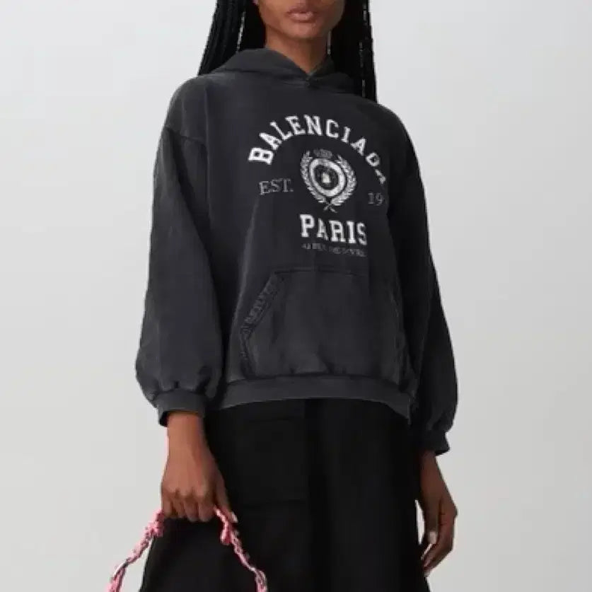 [BUNJANG] Balenciaga College Hoodie S / 발렌시아가 칼리지 후드 S