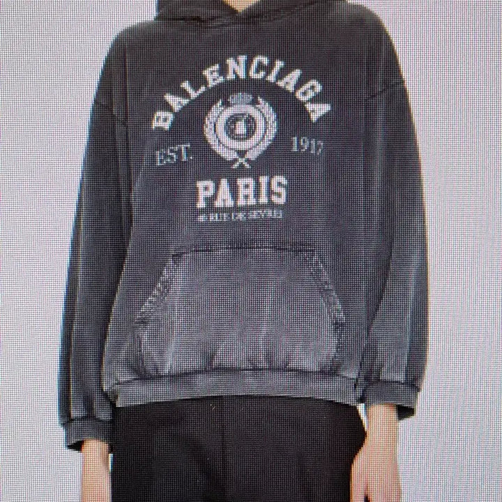 [BUNJANG] Balenciaga College Hoodie S / 발렌시아가 칼리지 후드 S