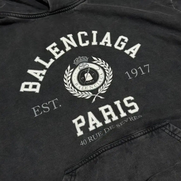 [BUNJANG] Balenciaga College Hoodie S / 발렌시아가 칼리지 후드 S