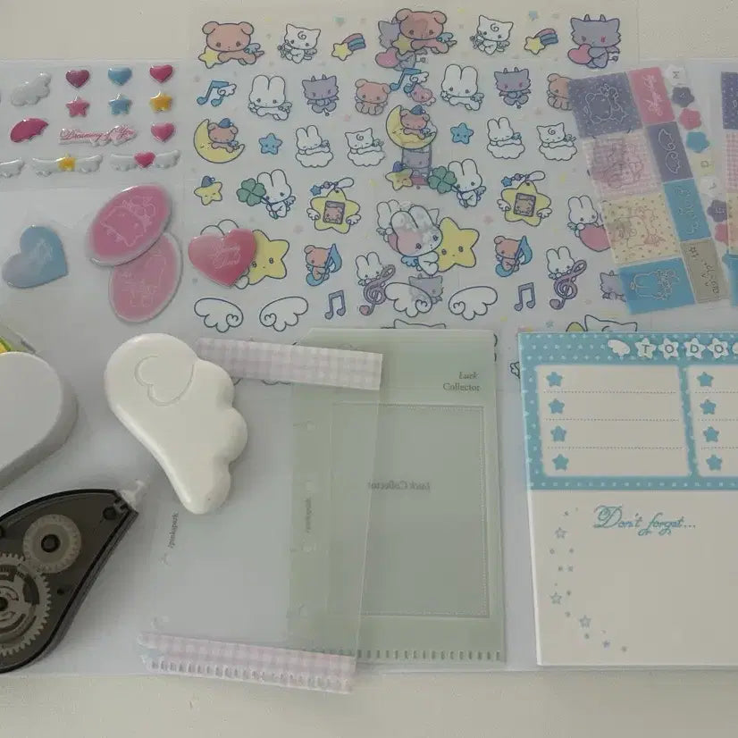 [BUNJANG] Various Stickers Bundle Set / 다꾸 스티커 세트 일괄(엔젤코어 다이소M5 바인더 내지 파일 다이어리A8