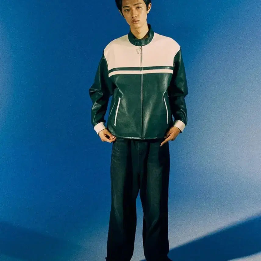 [BUNJANG] Physical Education Department Motorcycle Leather Jacket Black M / 피지컬 에듀케이션 디파트먼트 모토사이클 레더자켓 블랙 M