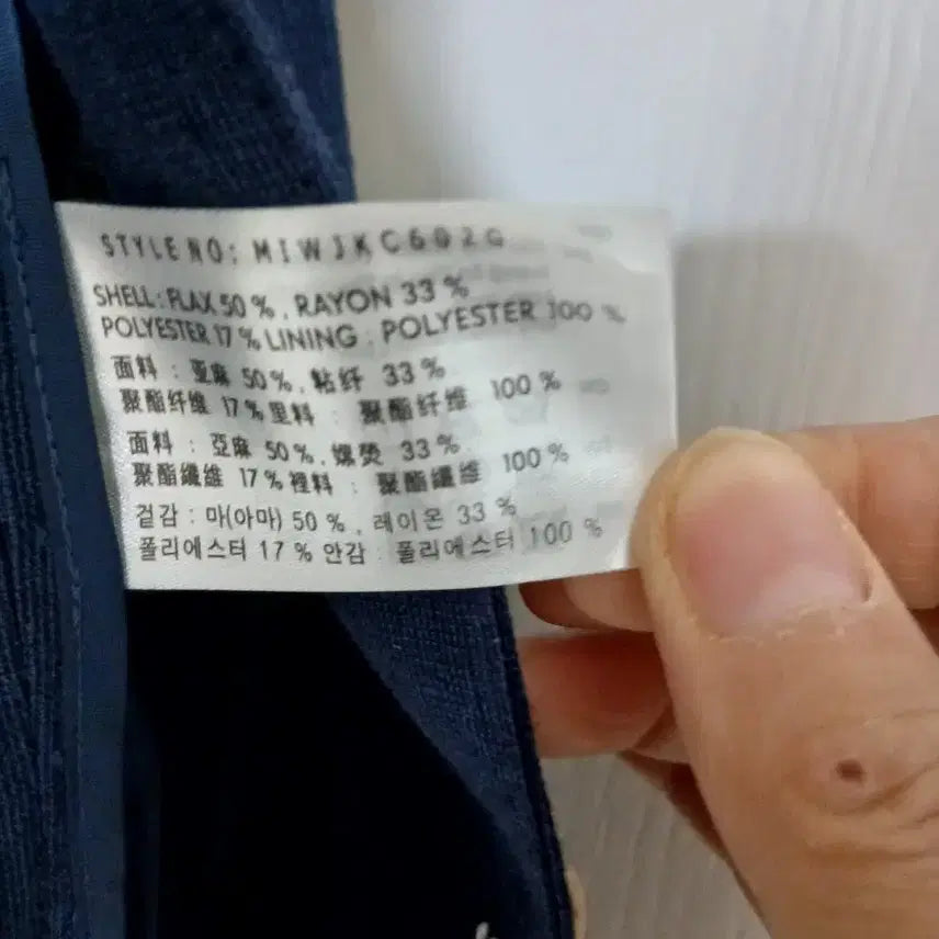 [SOLD OUT] MIXXO 믹쏘 린넨 네이비 반팔 자켓 M