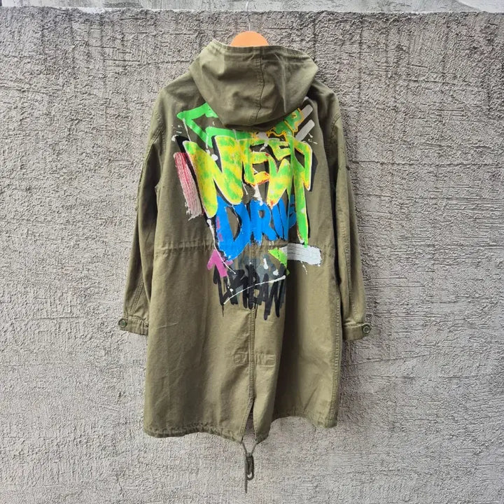 [BUNJANG] LAP Khaki Hooded Field Jacket / LAP 카키색 후드 야상 점퍼
