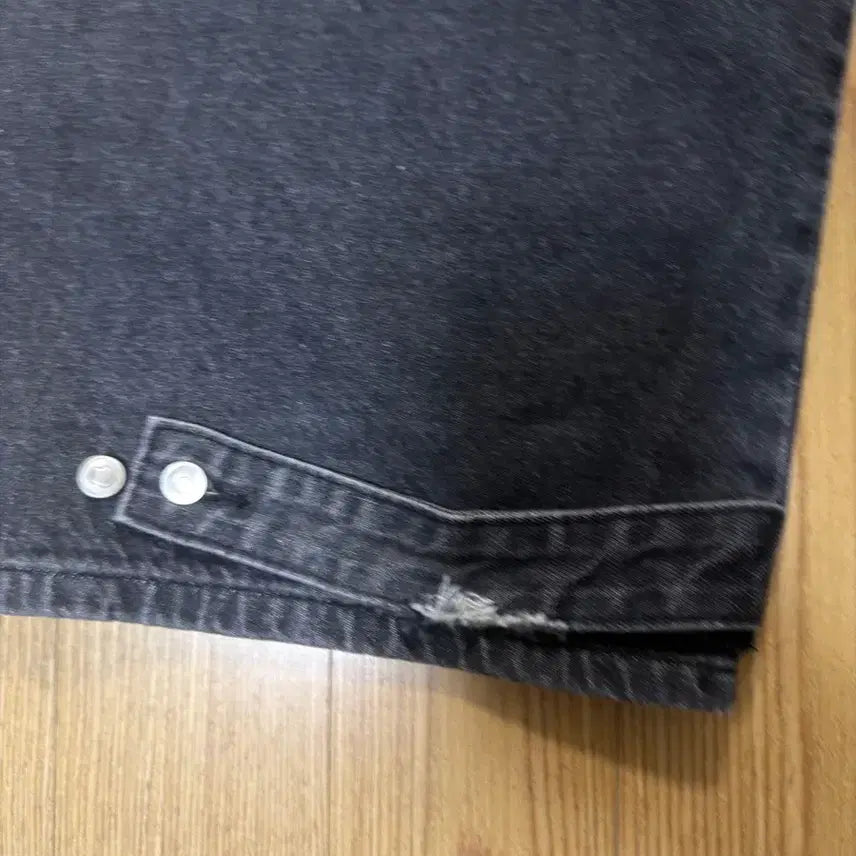 [BUNJANG] Black Washed Cargo Denim Pants / 블랙 워싱 카고 데님 팬츠