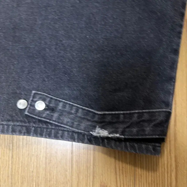 [BUNJANG] Black Washed Cargo Denim Pants / 블랙 워싱 카고 데님 팬츠
