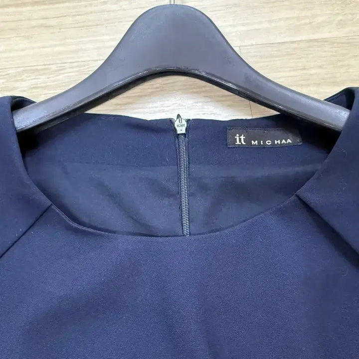 [BUNJANG] It MICHAA Navy Drape Dress / 잇미샤 네이비 정장 원피스 55(82-88-160)
