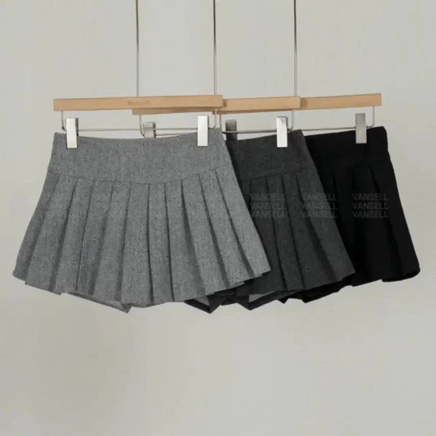 [BUNJANG] Wool Pleated Mini Skirt / 울 플리츠스커트