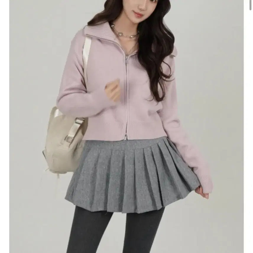 [BUNJANG] Wool Pleated Mini Skirt / 울 플리츠스커트