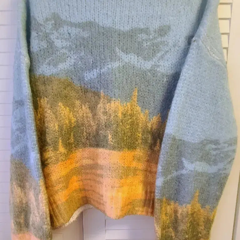 [BUNJANG] Zara Artistic Pattern Knit Sweater / Zara 명화 감성 니트 (독보적인 분위기)