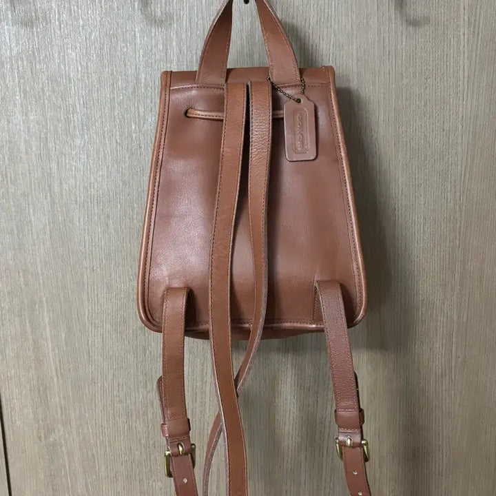 [BUNJANG] COACH Brown Leather Backpack / COACH 올드코치 브라운 레더 백팩