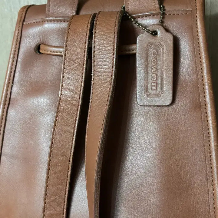 [BUNJANG] COACH Brown Leather Backpack / COACH 올드코치 브라운 레더 백팩