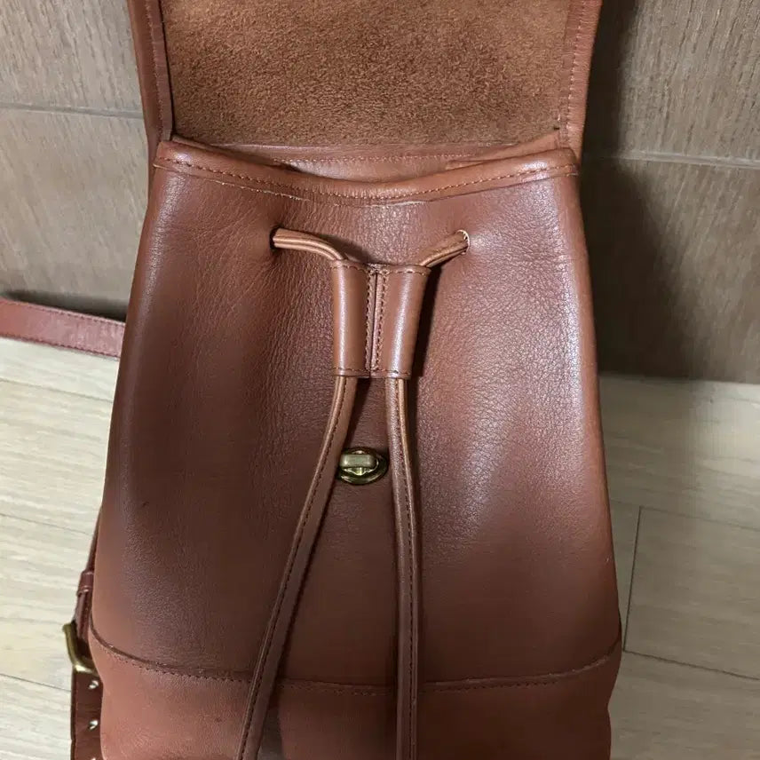 [BUNJANG] COACH Brown Leather Backpack / COACH 올드코치 브라운 레더 백팩