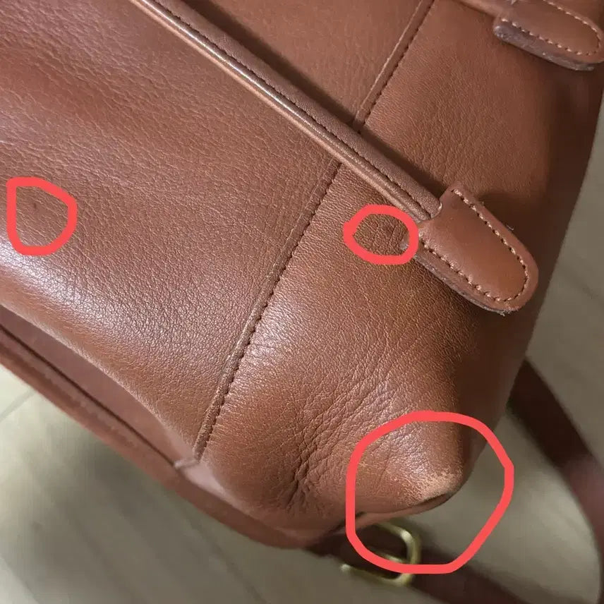 [BUNJANG] COACH Brown Leather Backpack / COACH 올드코치 브라운 레더 백팩