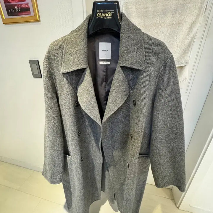 [BUNJANG] BELIER Merino Wool Handmade Double Coat 105 / 벨리에 BELIER 메리노울 핸드메이드 더블 코트 105