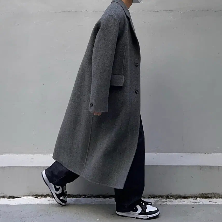 [BUNJANG] BELIER Merino Wool Handmade Double Coat 105 / 벨리에 BELIER 메리노울 핸드메이드 더블 코트 105