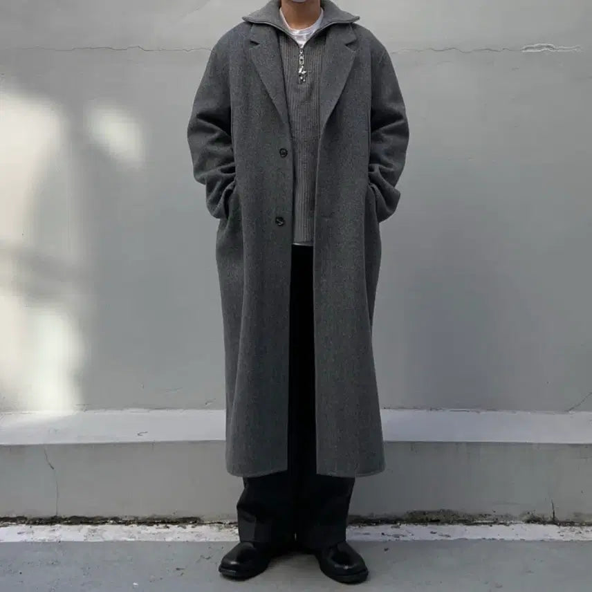 [BUNJANG] BELIER Merino Wool Handmade Double Coat 105 / 벨리에 BELIER 메리노울 핸드메이드 더블 코트 105