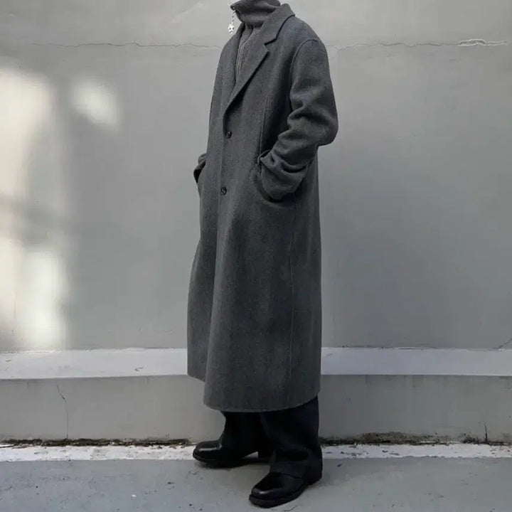 [BUNJANG] BELIER Merino Wool Handmade Double Coat 105 / 벨리에 BELIER 메리노울 핸드메이드 더블 코트 105