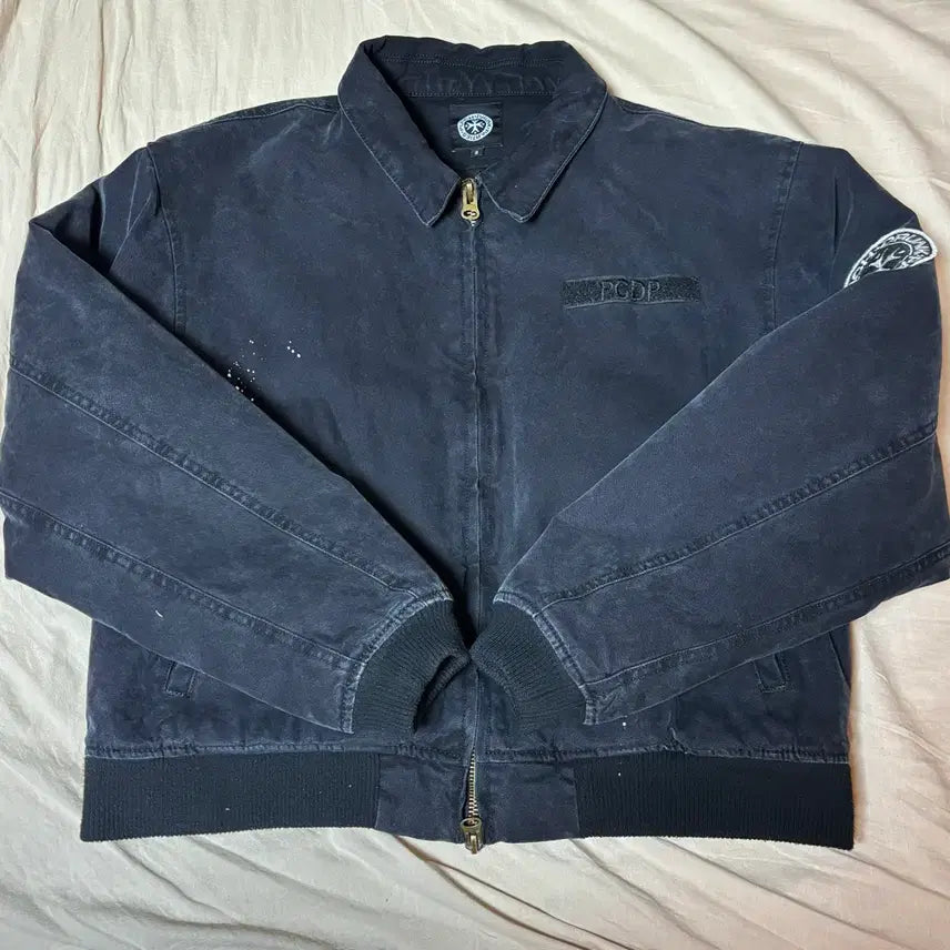 [BUNJANG] Punchdrunk Parties Washed Paint Work Jacket Black / [3] 펀치드렁크파티즈 워시드 페인트 워크 자켓 블랙