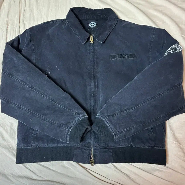 [BUNJANG] Punchdrunk Parties Washed Paint Work Jacket Black / [3] 펀치드렁크파티즈 워시드 페인트 워크 자켓 블랙