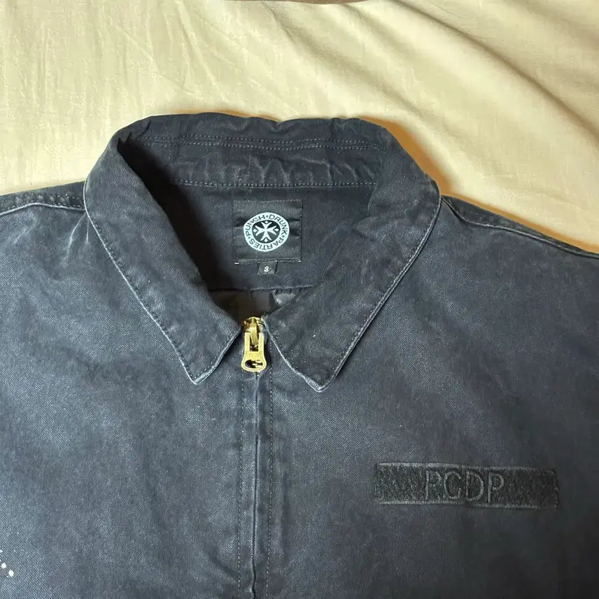 [BUNJANG] Punchdrunk Parties Washed Paint Work Jacket Black / [3] 펀치드렁크파티즈 워시드 페인트 워크 자켓 블랙