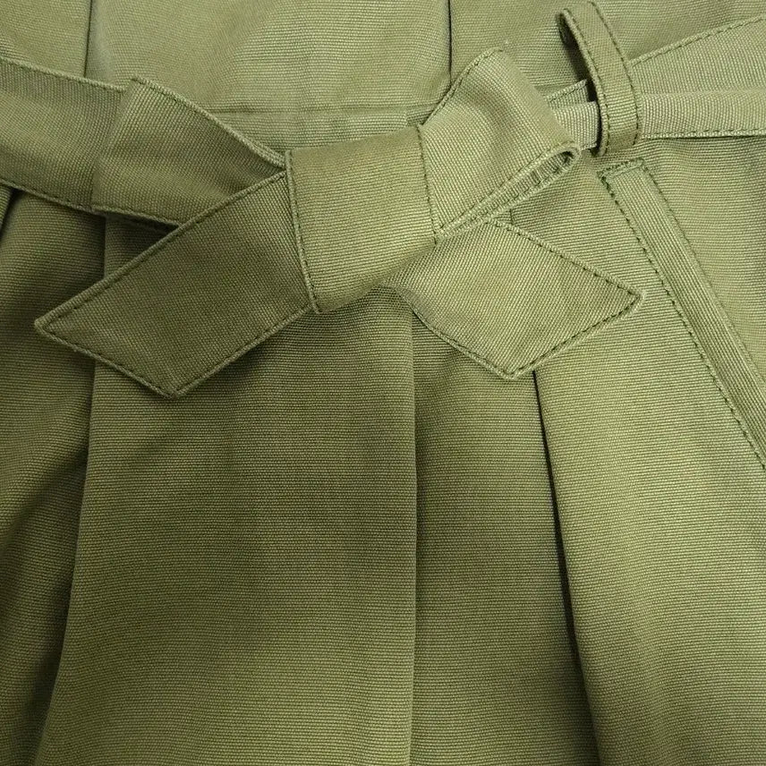 [BUNJANG] Vanessa Bruno Olive Ribbon Belt Skirt Size 34 / 바네사부르노 34 올리브색 리본벨트스커트