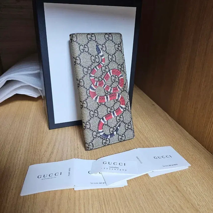 [BUNJANG] Gucci Kingsnake GG Supreme Long Wallet / {정품}-구찌 킹스네이크 GG 수프림 장지갑