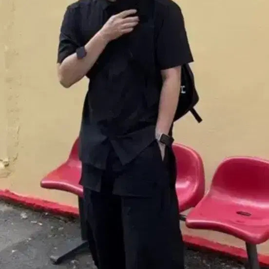 [BUNJANG] MJD Double Pocket Wide Pants / MJD 더블포켓 사이드 스냅 와이드팬츠 M
