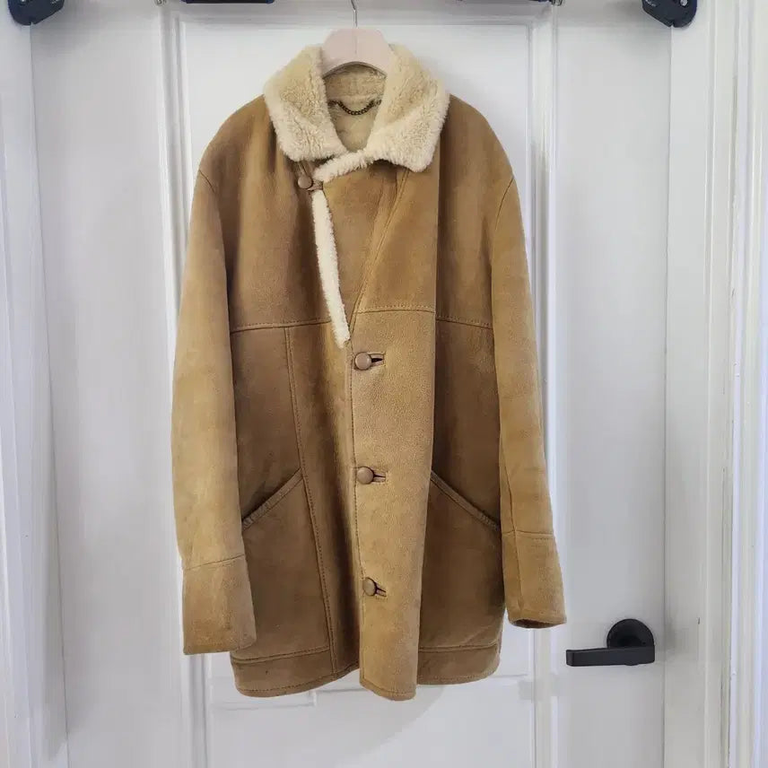 [BUNJANG] Canterbury Vintage Shearling Mouton Jacket / 켄터베리 양털 빈티지 무스탕