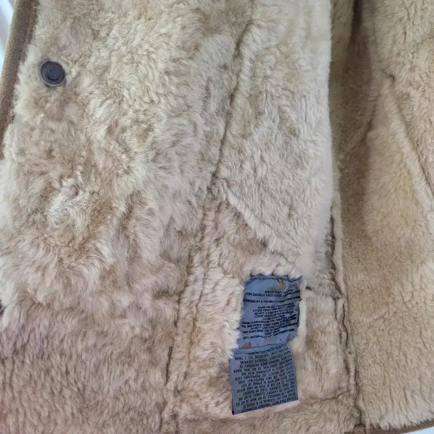 [BUNJANG] Canterbury Vintage Shearling Mouton Jacket / 켄터베리 양털 빈티지 무스탕