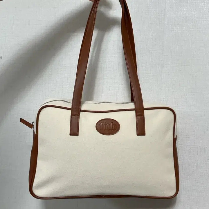 [BUNJANG] Fill in the Blank Trapezoid Canvas Shoulder Bag / 필인더블랭크 숄더백